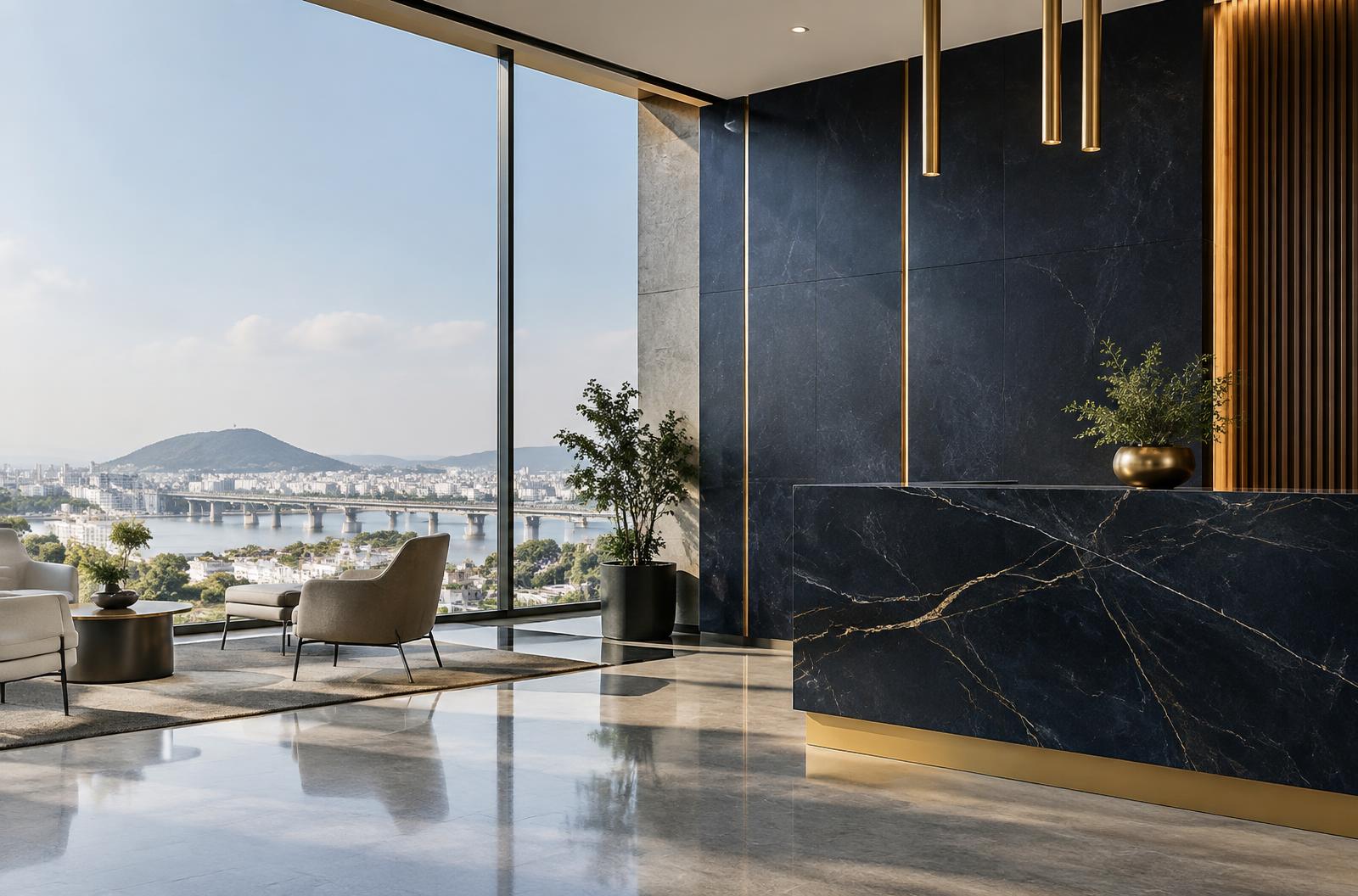 Contemporary professional office interior representing Manepalli & Associates